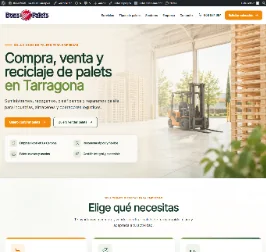 Web desarrollada para Bons Palets